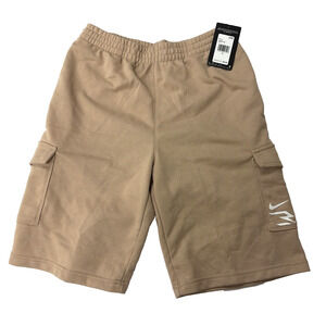 Nike 3Brand Tan Brown Hemp Colored Shorts Boys XL